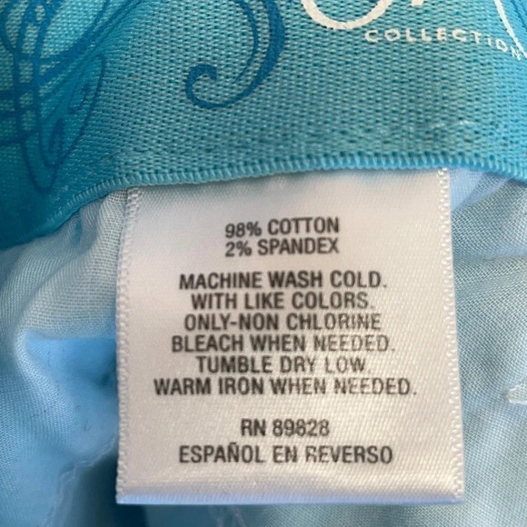 JM Collections Womens Size 14 Light Blue Straight Jeans FLAW - Picture 7 of 11